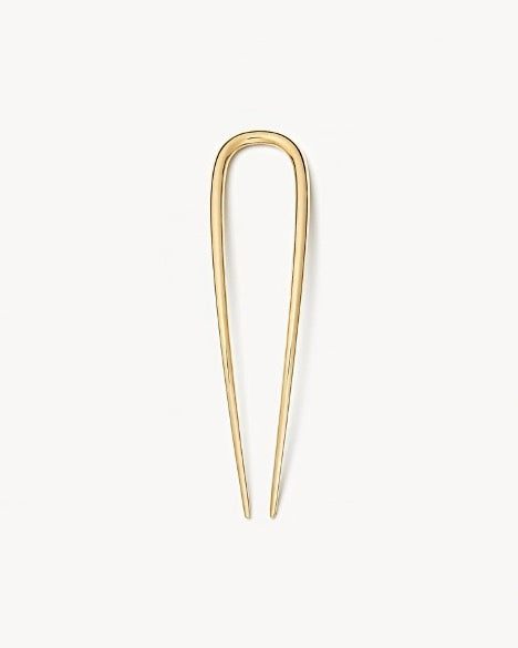 Machete Midi Oval French Hair Pin Gold