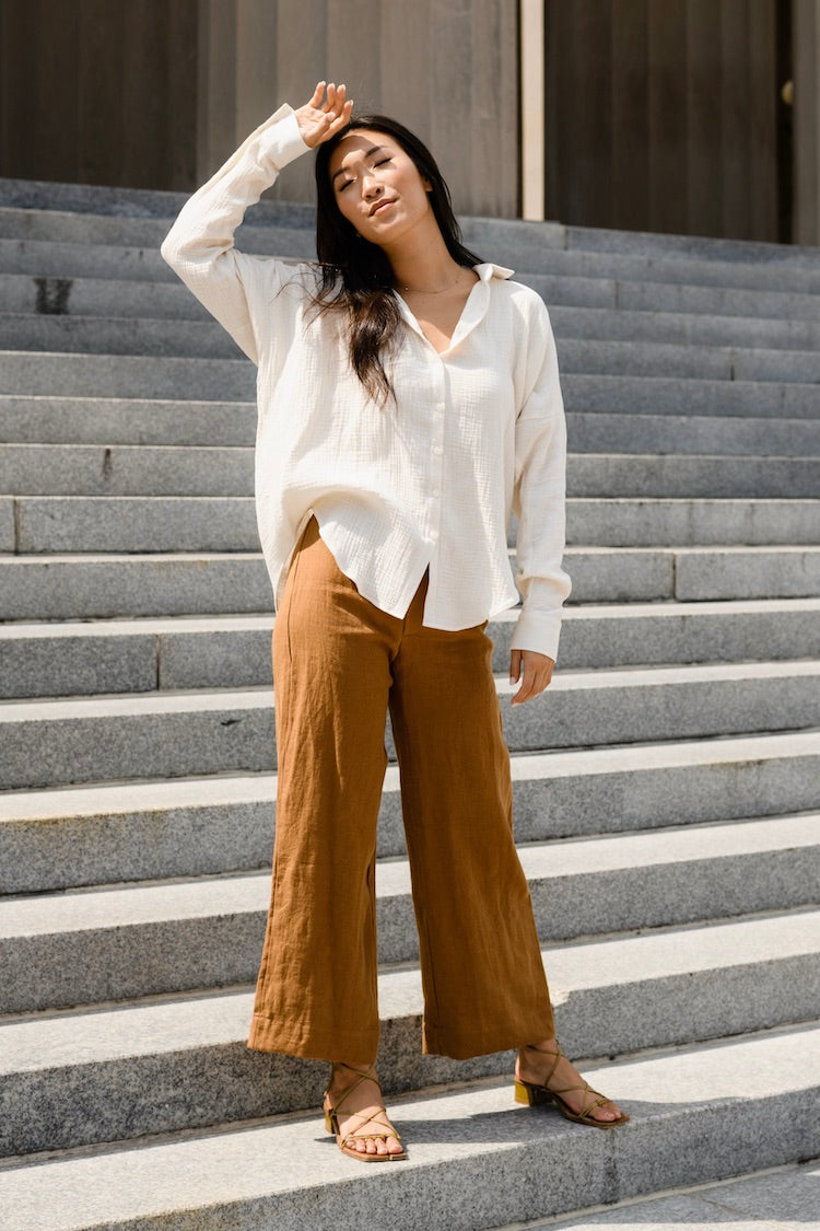 Natalie Busby Good Days Wide Leg Pant | Caramel