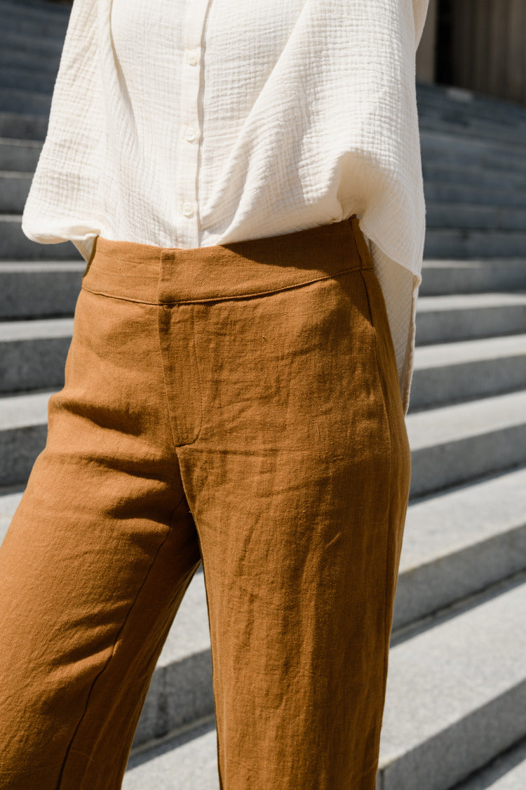 Natalie Busby Good Days Wide Leg Pant | Caramel