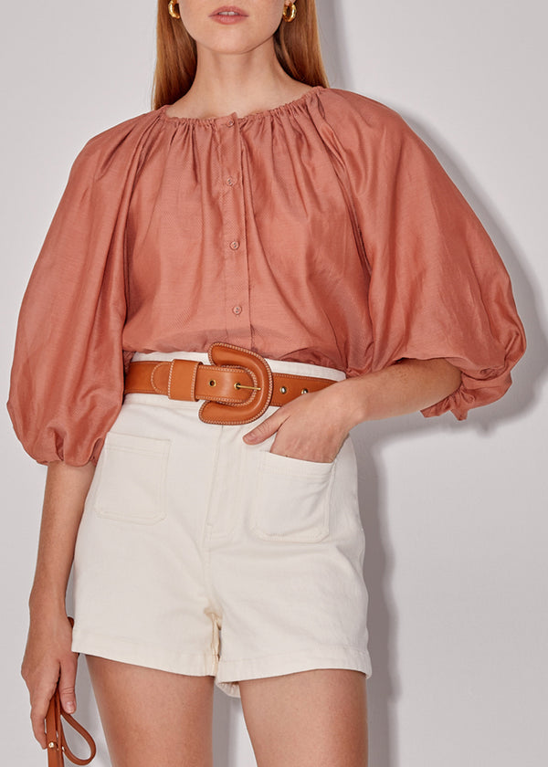 Magali Pascal Pallida Top in Terracotta