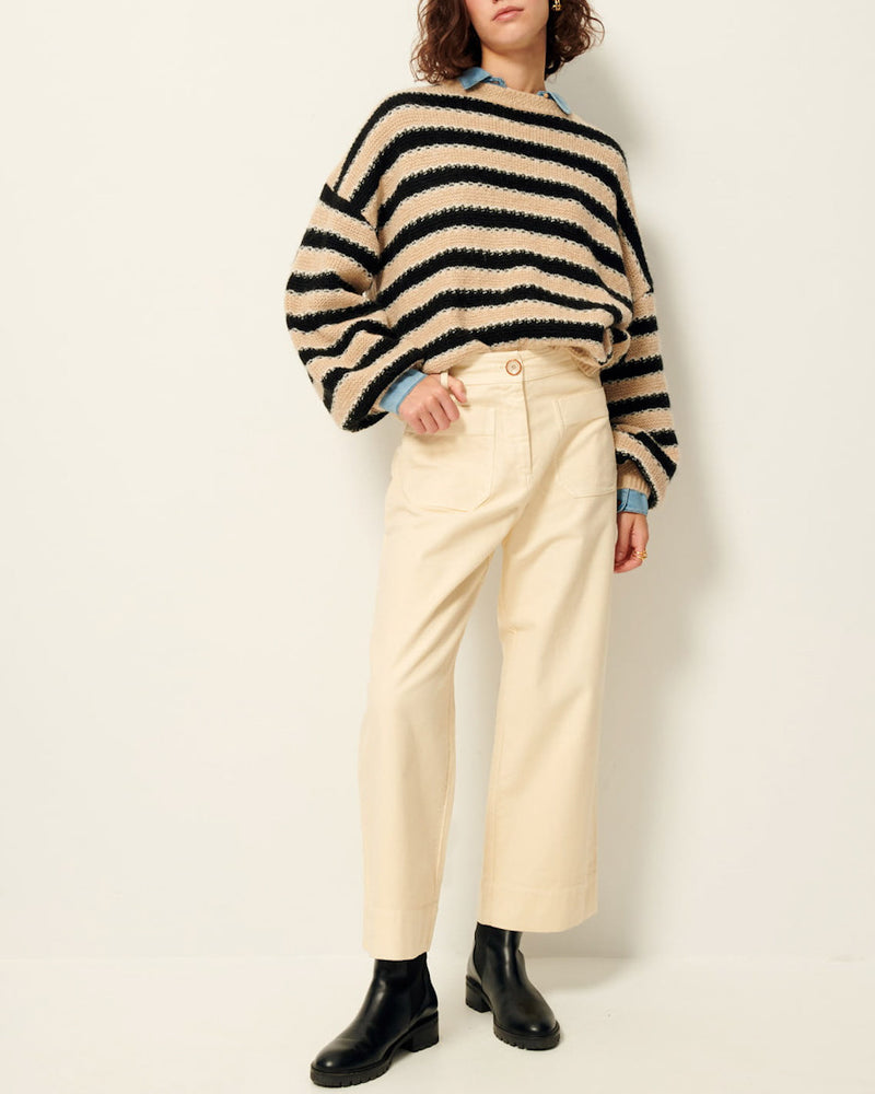 Sessun Ness Stripe Long Sleeve Sweater