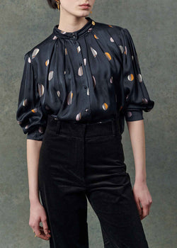 Sessun Eclipso Blouse in Moonless Polka