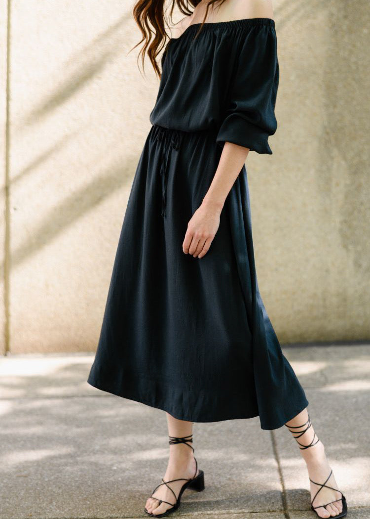 The Romantic Dress - Tencel Viscose - Pacific