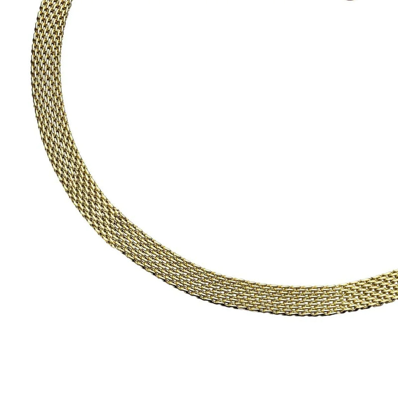 Gal Gold Mesh Necklace
