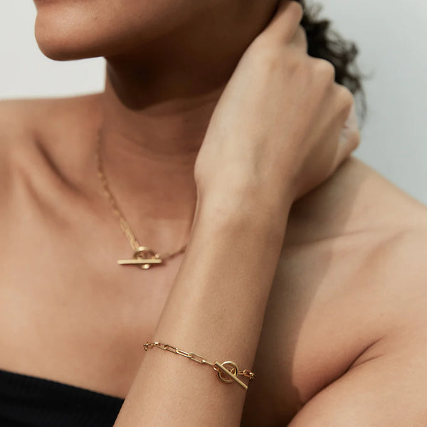 Otiumberg Love Link Bracelet in Gold Vermeil