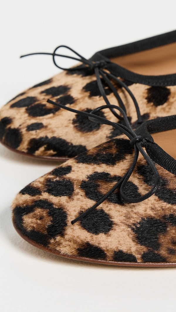 Mansur Gavriel Dance Ballerina Flat - Leopard/Black