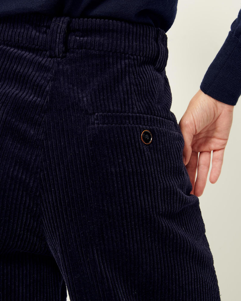 Sessun Corduroy Wide Leg Pants in Navy