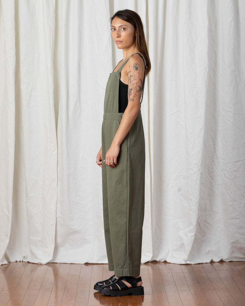 Ali Golden Fitted Overall in Faded Olive