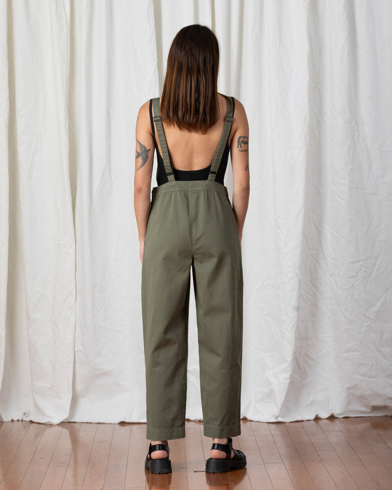 Ali Golden Fitted Overall in Faded Olive