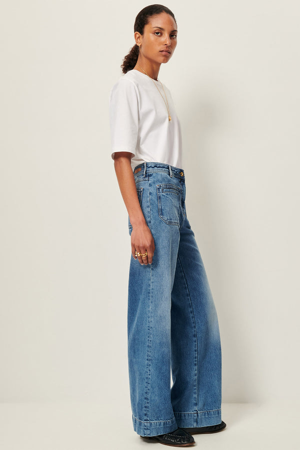 Johnny O High Rise Denim - Vintage Blue