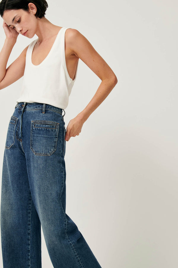 Johnny O High Rise Denim - Vintage Blue