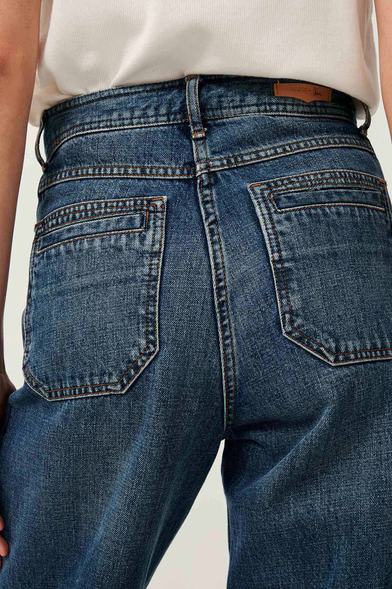 Johnny O High Rise Denim - Vintage Blue