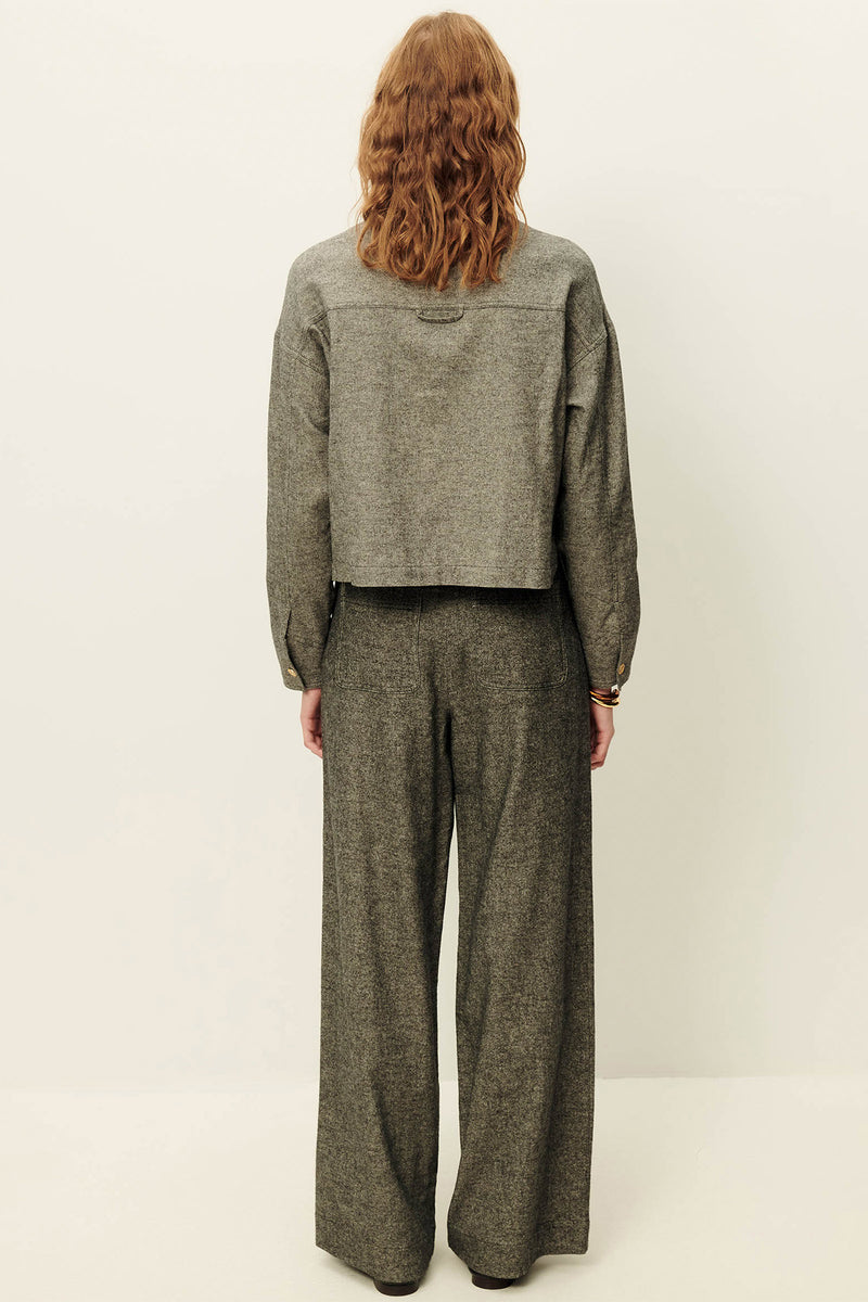 Sessun Manhatti Wide Pants in Estompe
