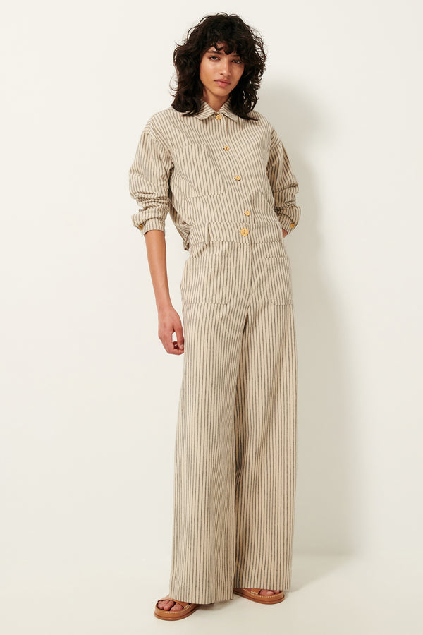Sessun Manhatti Pants in Sand Black