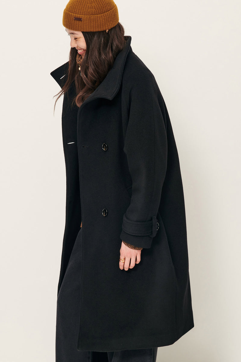 Sessun Bleeckett Wool Coat Black