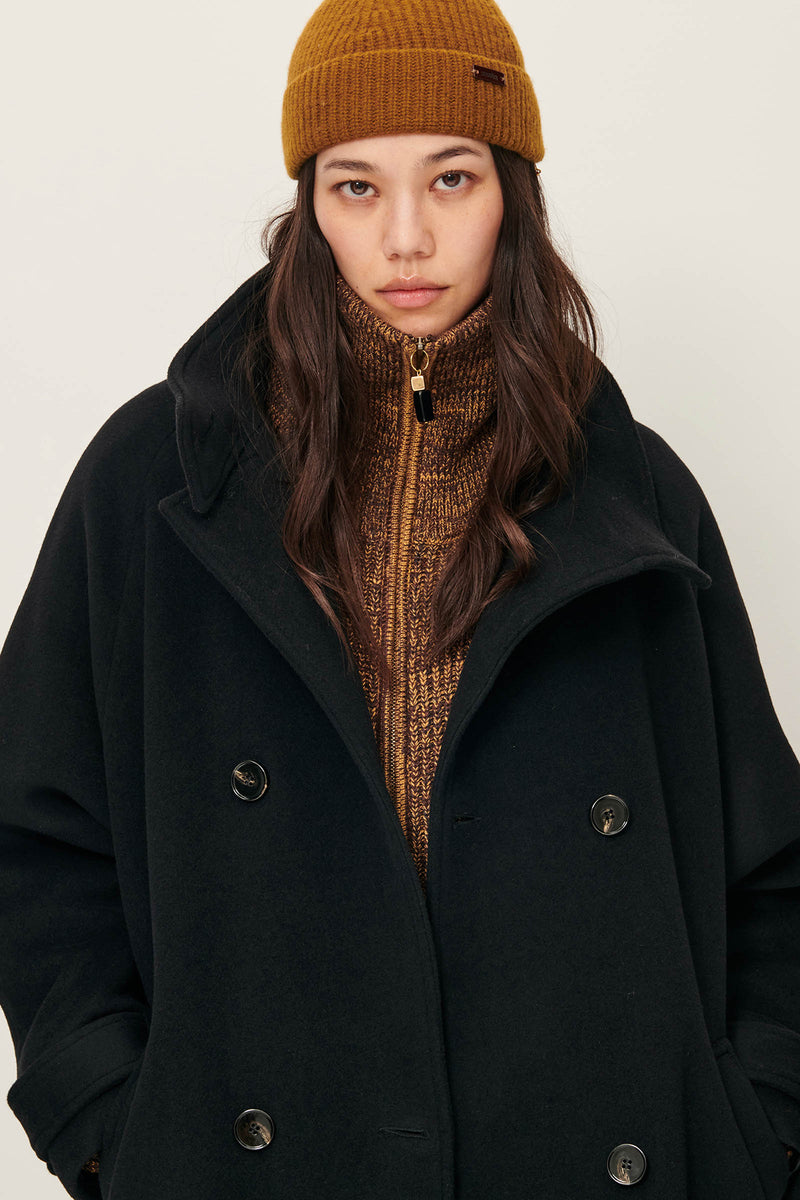 Sessun Bleeckett Wool Coat Black