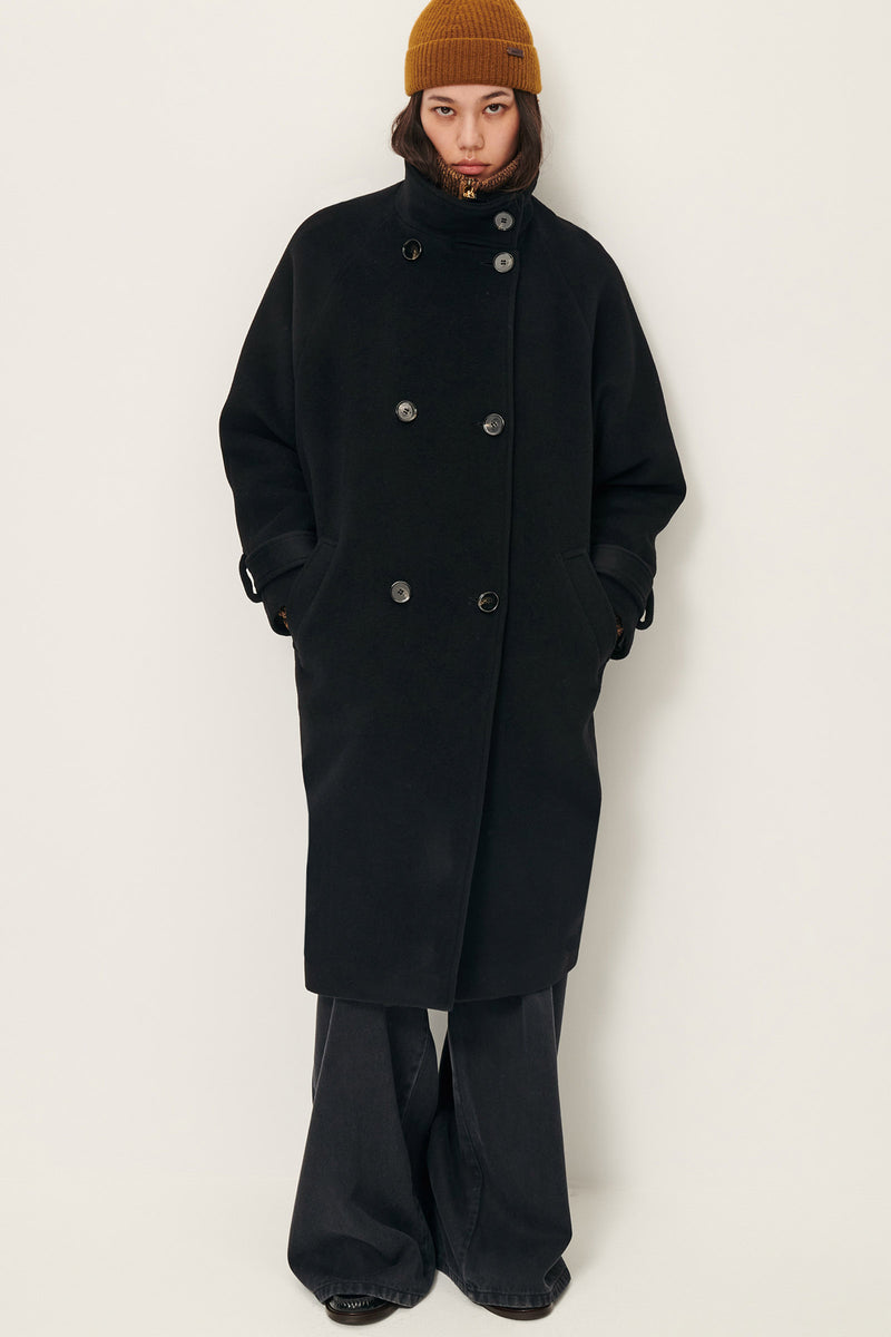 Sessun Bleeckett Wool Coat Black