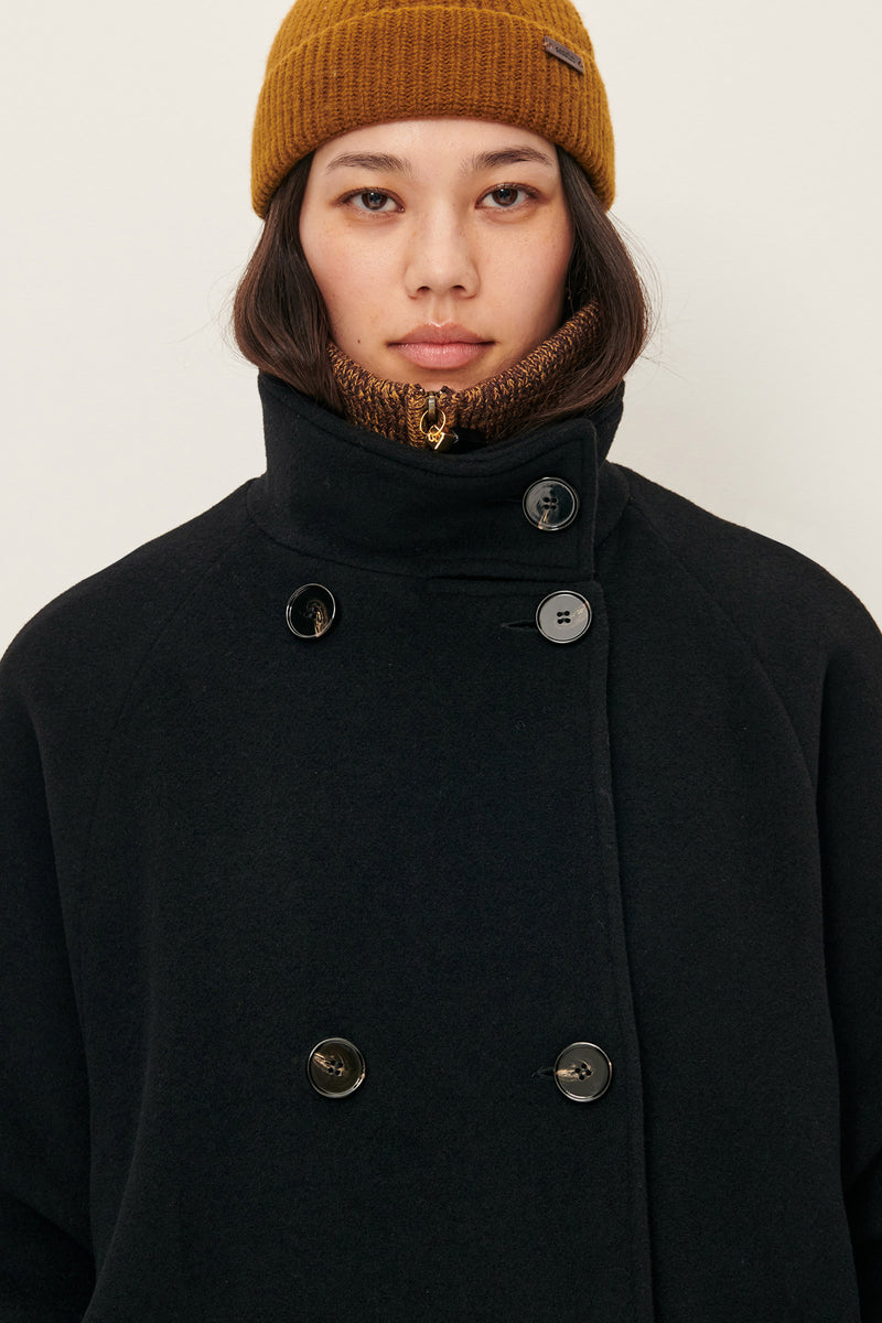 Sessun Bleeckett Wool Coat Black