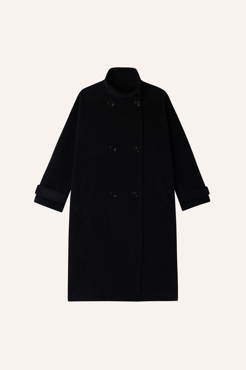 Sessun Bleeckett Wool Coat Black