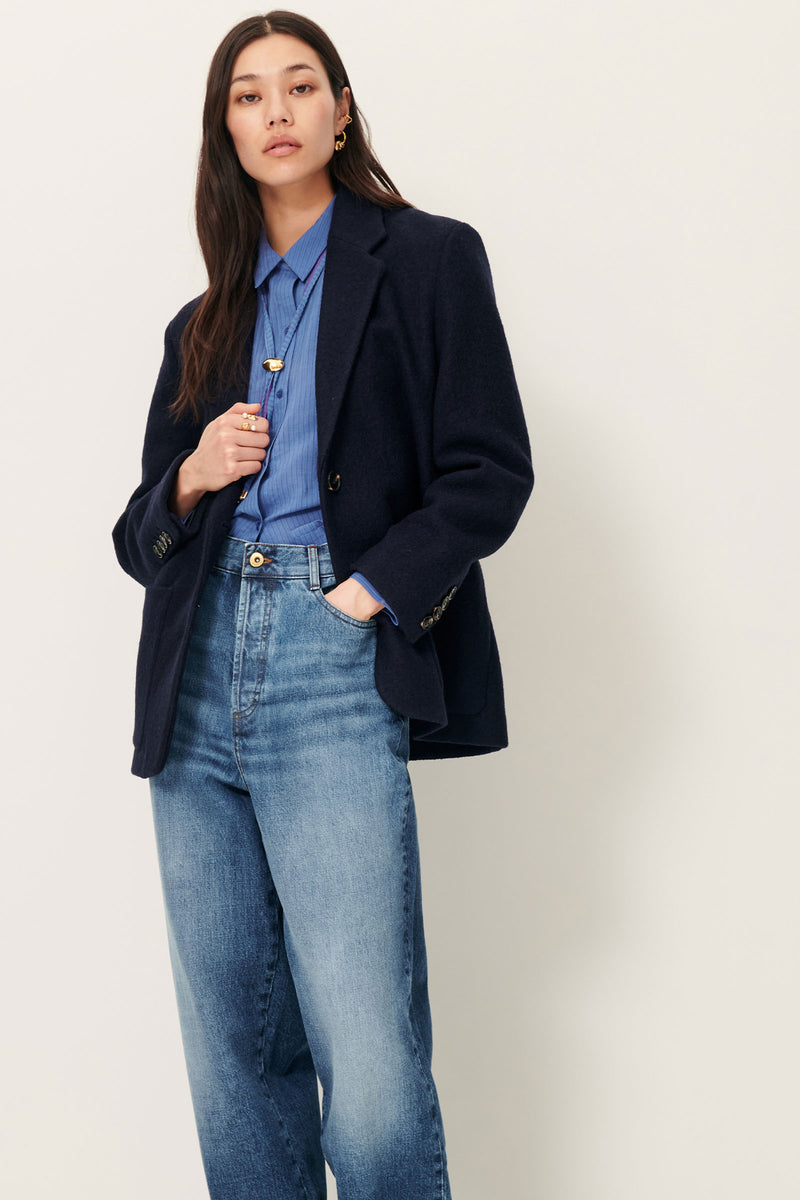 Sessun Madawool Jacket in Navy