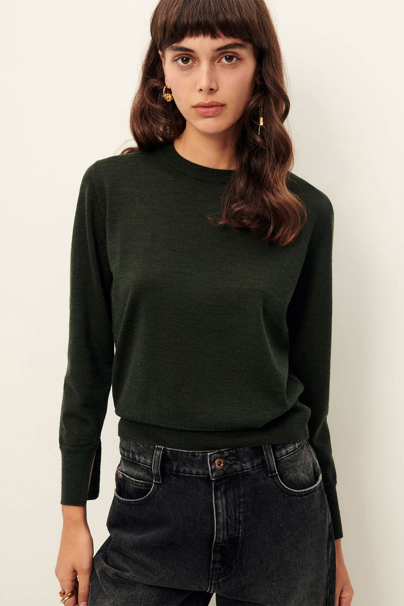 Sessun Teshima Jumper in Lichen