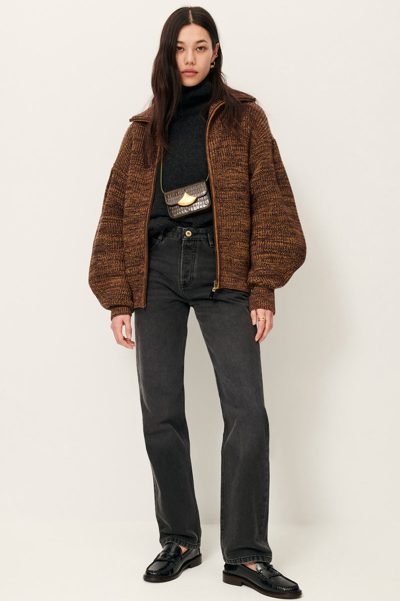 Sessun Waiser Cardigan in Kakiwood