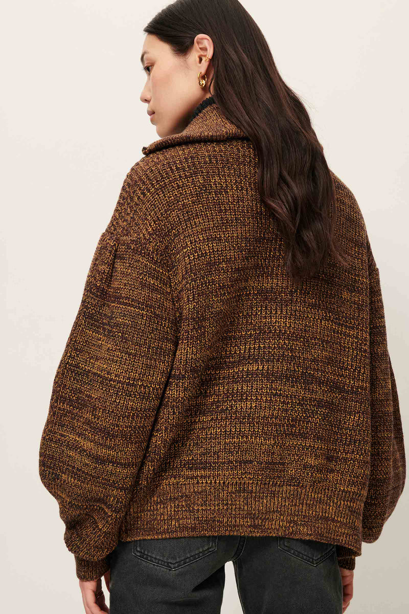 Sessun Waiser Cardigan in Kakiwood