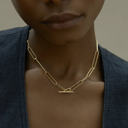 Otiumberg Paperclip Necklace in Gold Vermeil