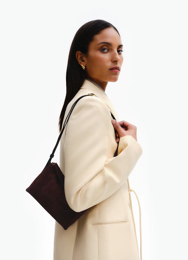 Wandler Penelope Slouch Mini in Acai Seude
