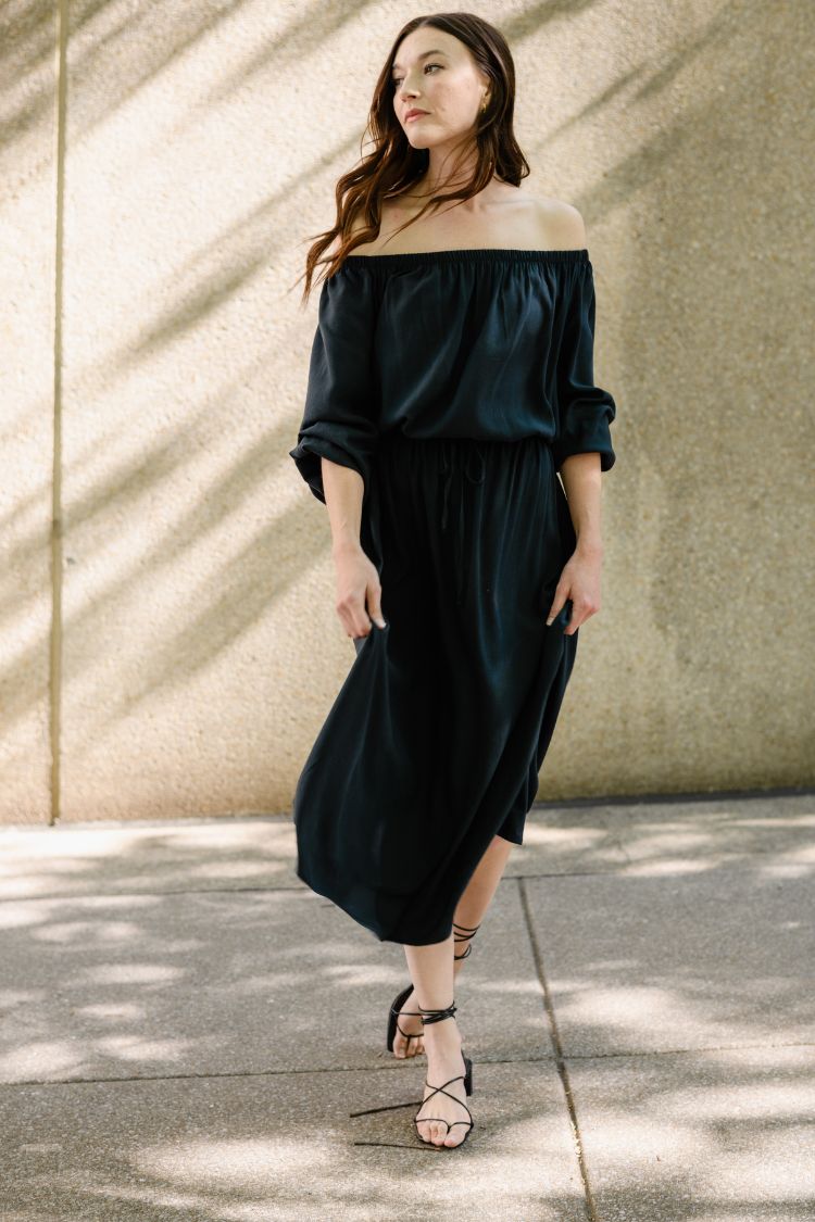 The Romantic Dress - Tencel Viscose - Pacific