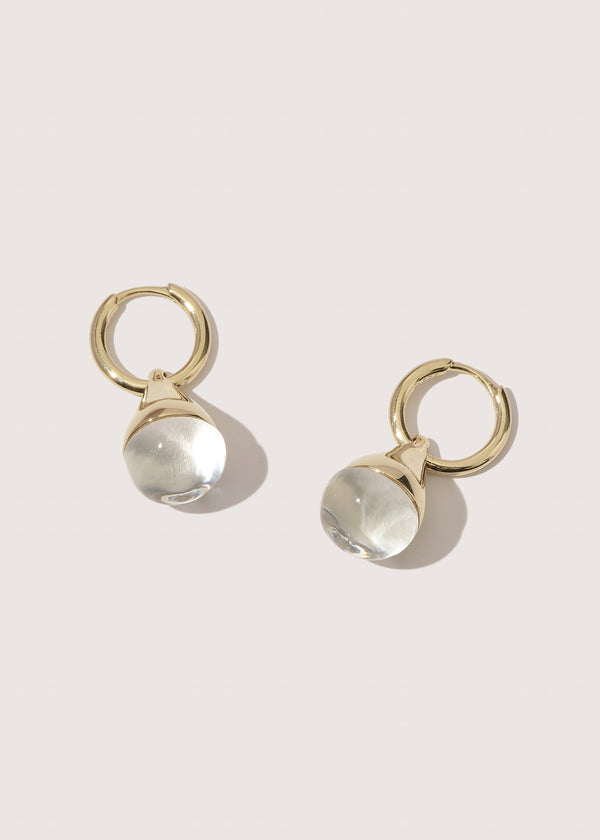 Otiumberg Stilla Quartz Earrings in Gold Vermeil