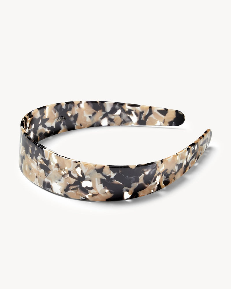 Machete Wide Headband in Abalone