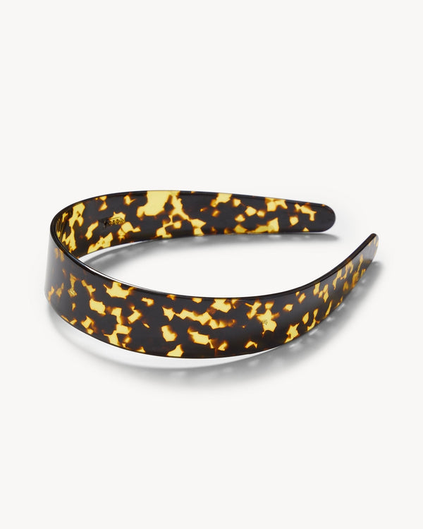 Machete Wide Headband - Dark Tortoise