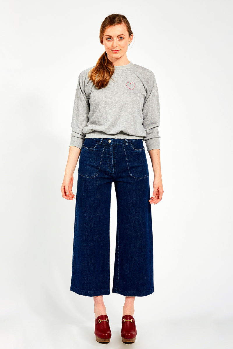 Loup Simone Wide Leg Denim | dark indigo