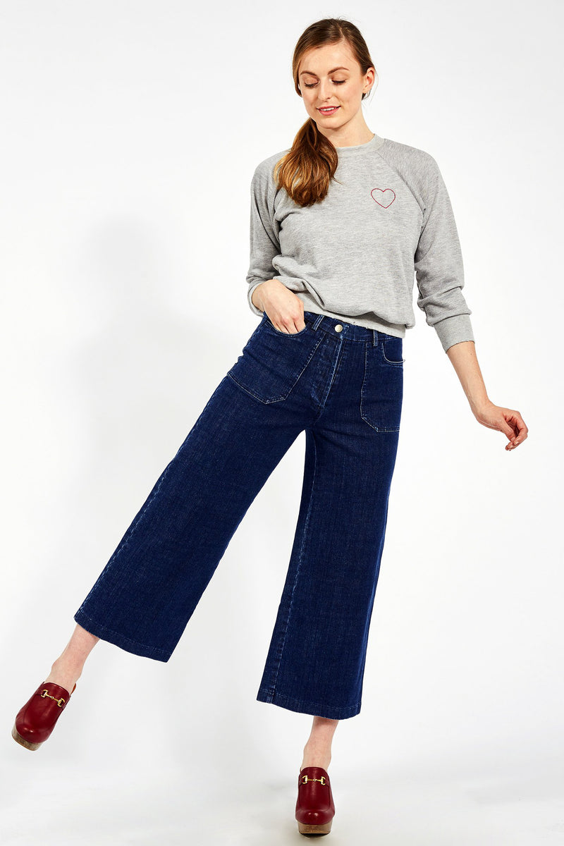 Loup Simone Wide Leg Denim | dark indigo