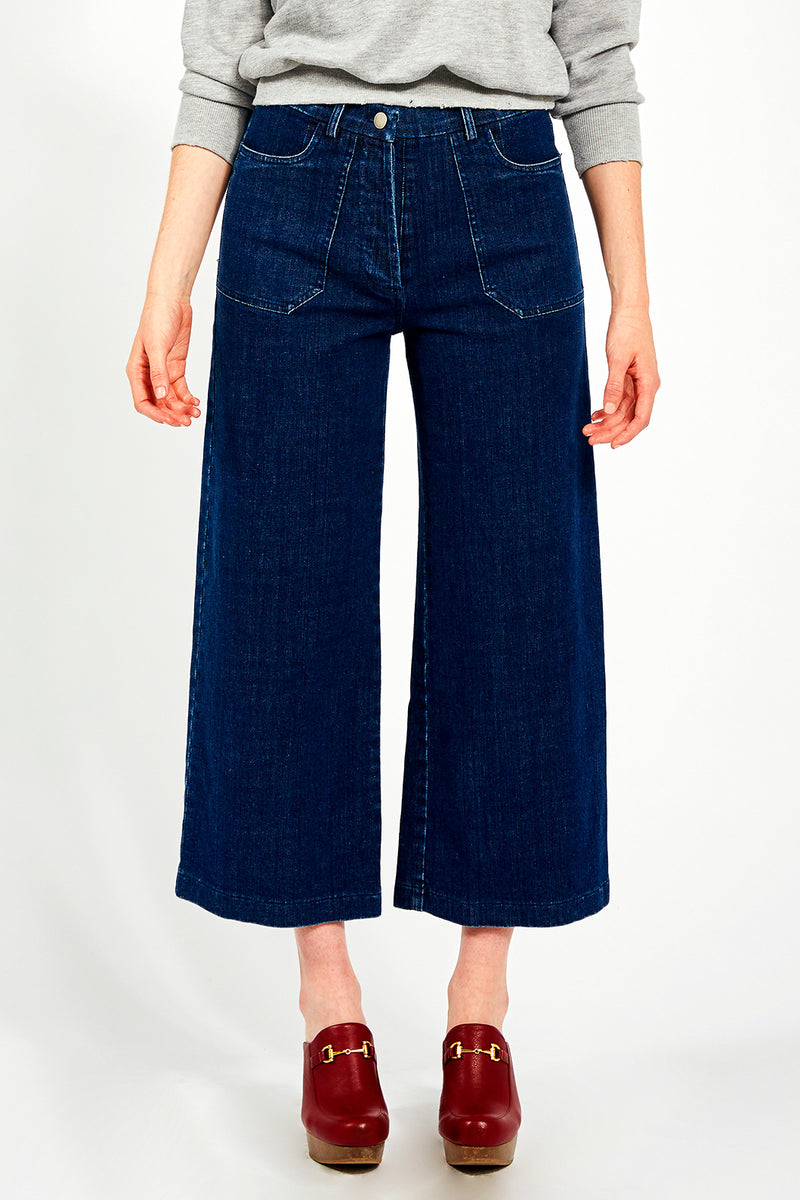 Loup Simone Wide Leg Denim | dark indigo