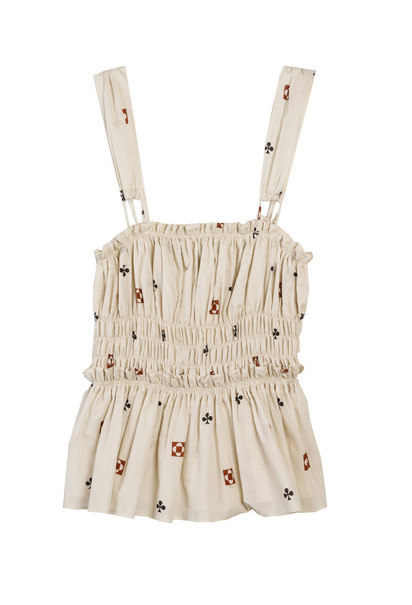 Ciao Lucia Agnesca Sleeveless Top in Carta