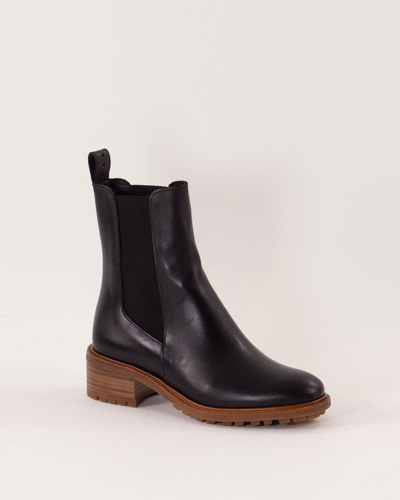 Sessun Pierce Leather Boots | Black