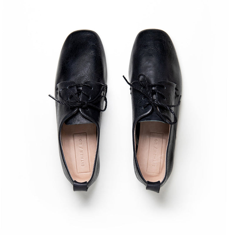 either or black oxford shoes