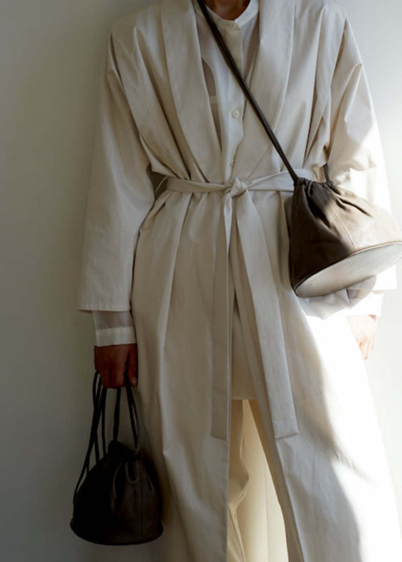 Soft Structure Bucket Bag - Earth