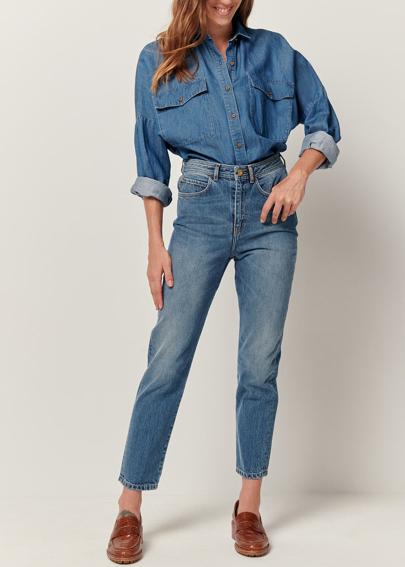 Sessun MOMON O Denim in Vintage Blue