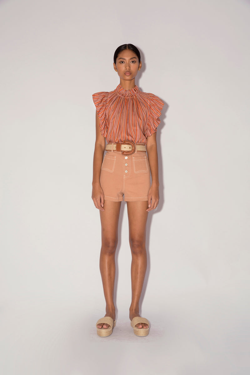 Magali Pascal Janis Shorts in Camel