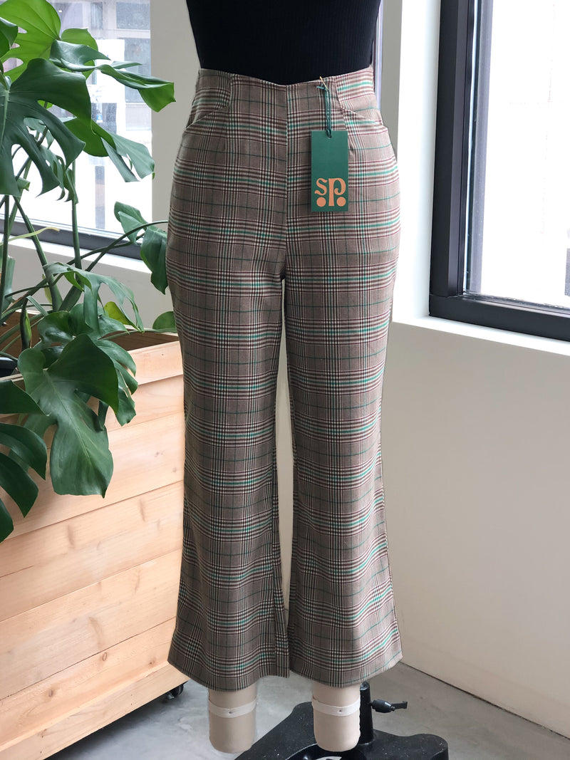 Samantha Pleet Plaid Ballad Pants