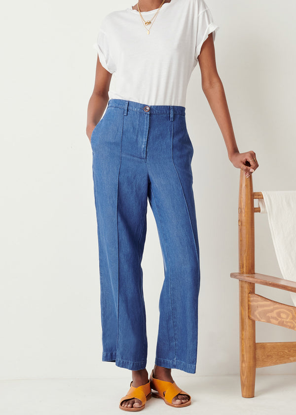 Sessun Alberoha Pants in Denim Blue