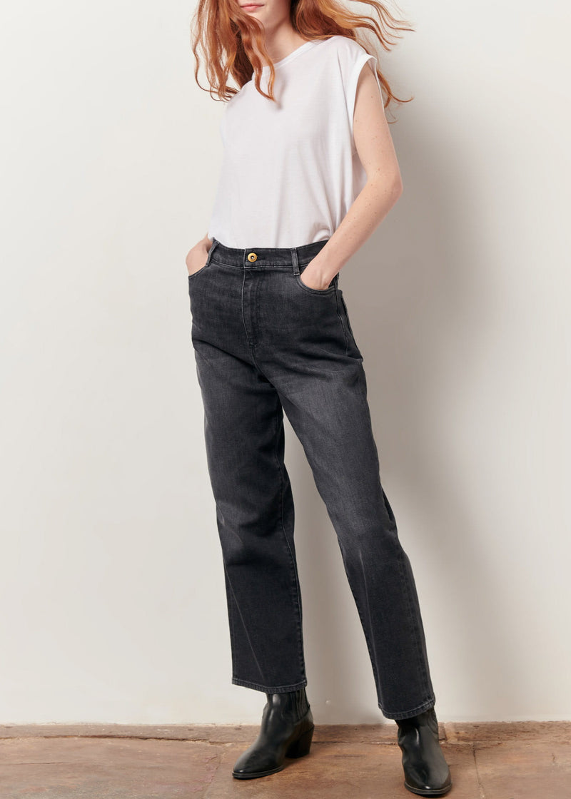 Bay Cruise Boyfriend Jeans | Brocken Black