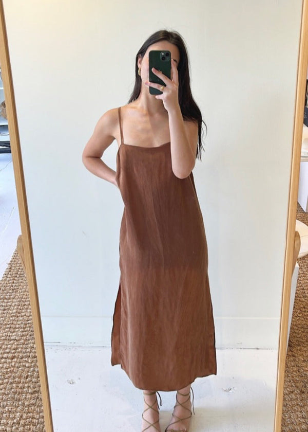 Easy Tank Dress | Coffee