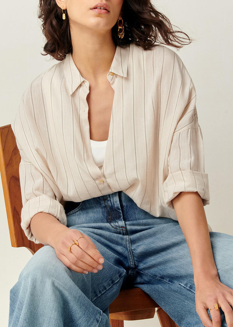 cream dress shirt women's Cream Meredith linen shirt