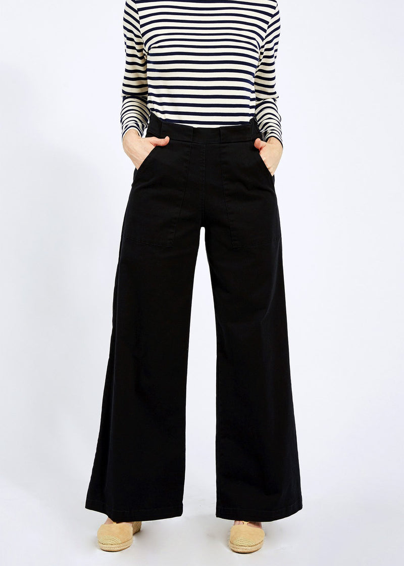 Long Sabrina Denim Pants | Black