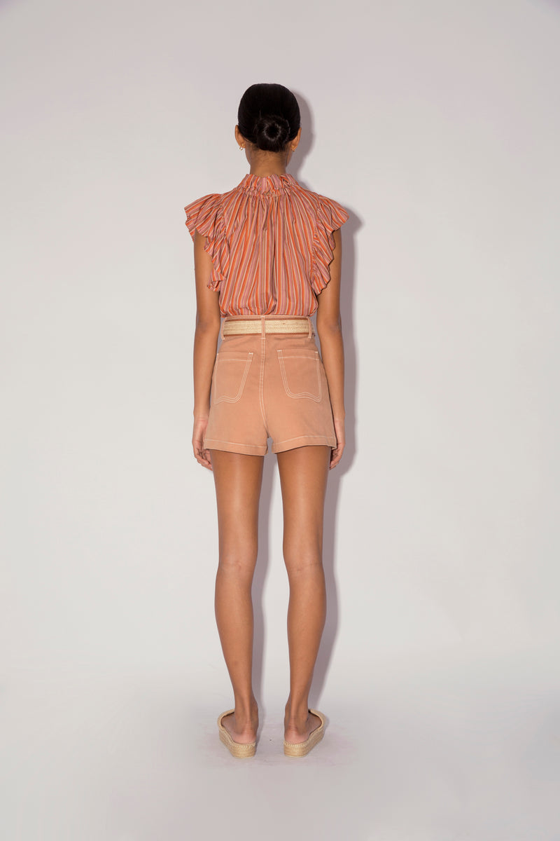 Magali Pascal Janis Shorts in Camel