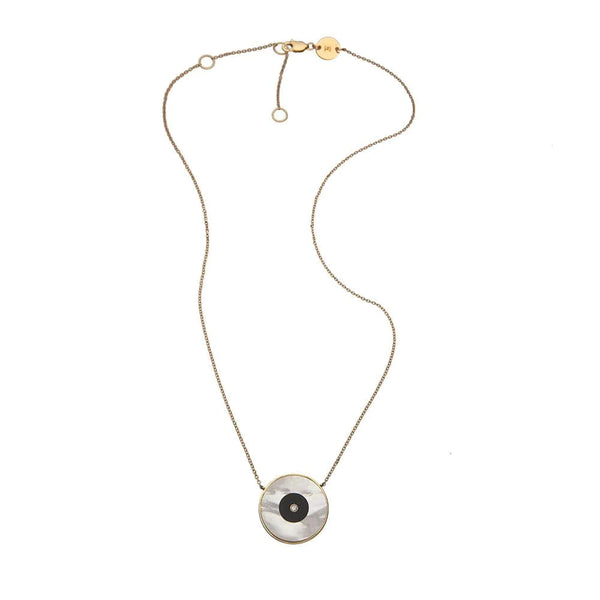 Jennifer Zeuner Danai Necklace in 14k Yellow Gold Plated Silver